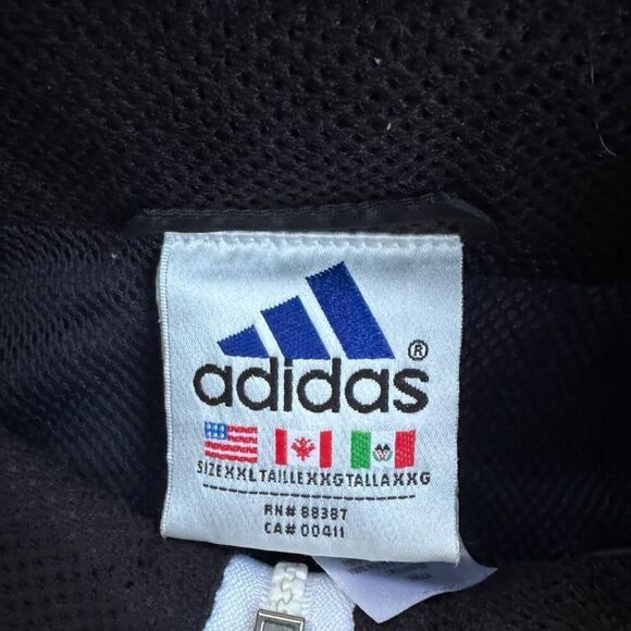 90’s Adidas Classic Striped Vintage Windbreaker Jacket - Picture 3 of 4